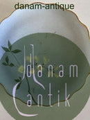 Bing & Grøndahl Kagetallerken med Blomsterdekoration og Guldkant