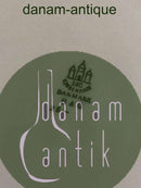 Bing Grondahl Egmont晚餐盘（25号），白色，酒红色边缘，金色线条