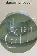 Bing & Grondahl Fleur, Hellblaue Teetasse mit Untertasse Nr. 476