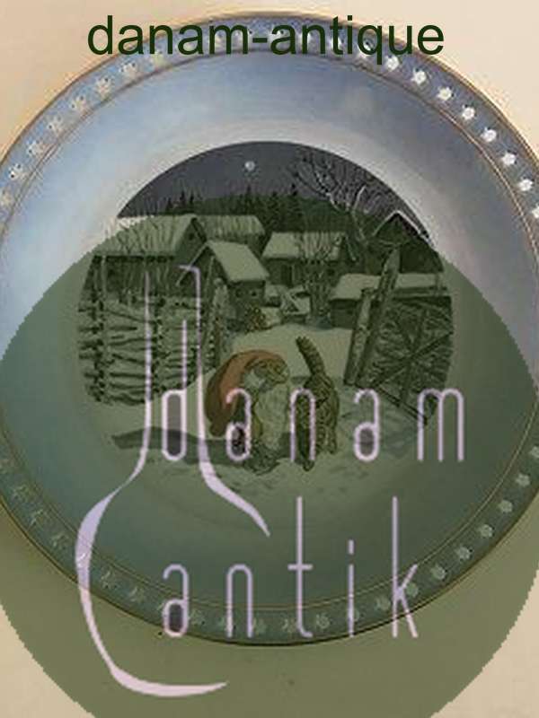 Bing & Grøndahl Harald Wiberg Julestel Rundt Kagefad No. 3510/624