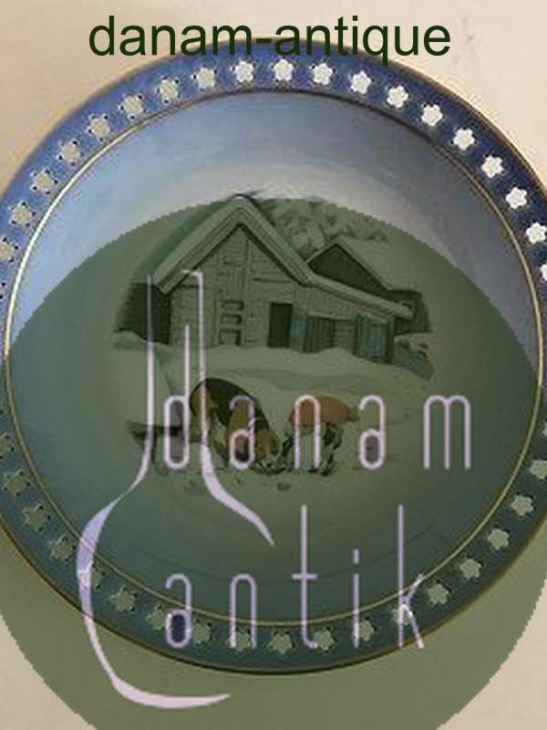 Bing & Grøndahl Harald Wiberg Julestel Kagetallerken No. 3502/616