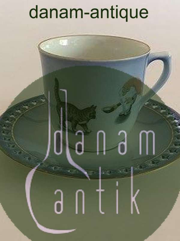 Bing & Grøndahl Harald Wiberg Julestel Kaffekop med Underkop No. 3506/305