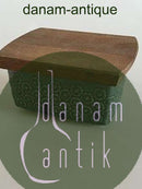 Bing & Grondahl Kronjyden Azurblaues Butterfass mit Holzdeckel