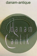 Bing & Grøndahl (Kronjyden) Grøn Azur 8-kantet sidetallerken