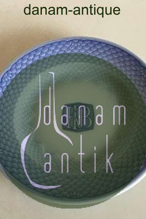 Bing & Grondahl Blue Tone - Seashell Hotel with Logo  Cake Plate No 1002