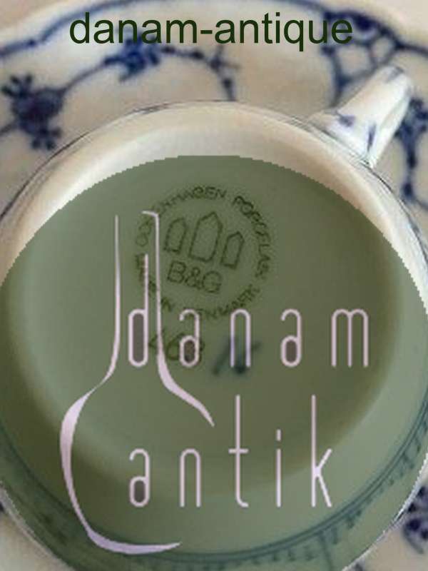 Bing & Grøndahl Blåmalet Musselmalet Mokka Kop og Underkop No 463