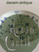 Bing & Grondahl Blue Painted Blue Fluted Cake Bowl on Foot No 428