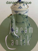 Bing & Grondahl Blau bemalte Musselmalet  Kaffeekanne Nr. 91A