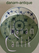 Bing und Grondahl Blau bemalte Musselmalet geriffelter Büchsenteller