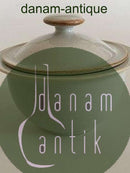 Bing Grondahl 釉面石器 "Coppelia "带盖糖碗 No 302