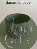 Bing Grondahl/Kronjyden炻器灰色康乃馨糖碗No 302