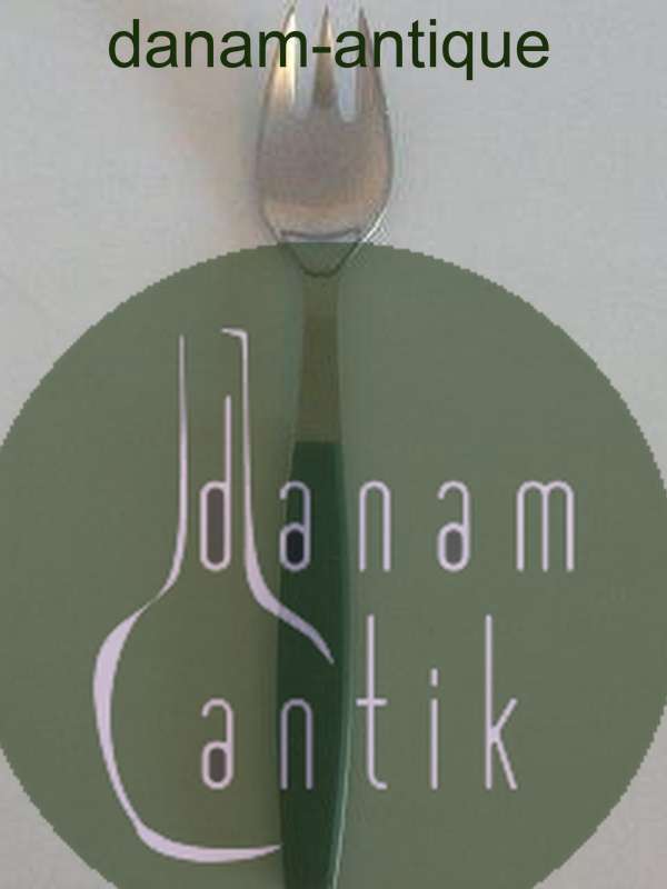 Georg Jensen Stainless Grøn Strata Frokostgaffel