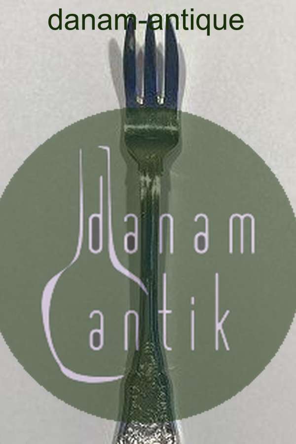 Georg Jensen Rosenborg Sølv Plet Kagegaffel