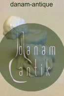 Bing & Grøndahl Blanc de Chine Figur af Havbarn på fisk med fisk i favn No 4038