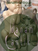 Royal Copenhagen Faun/Pfanne mit Bär Nr. 2822