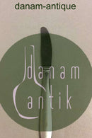 Georg Jensen Mitra Mat 不锈钢午餐刀，长柄，短刃，带烤架插件