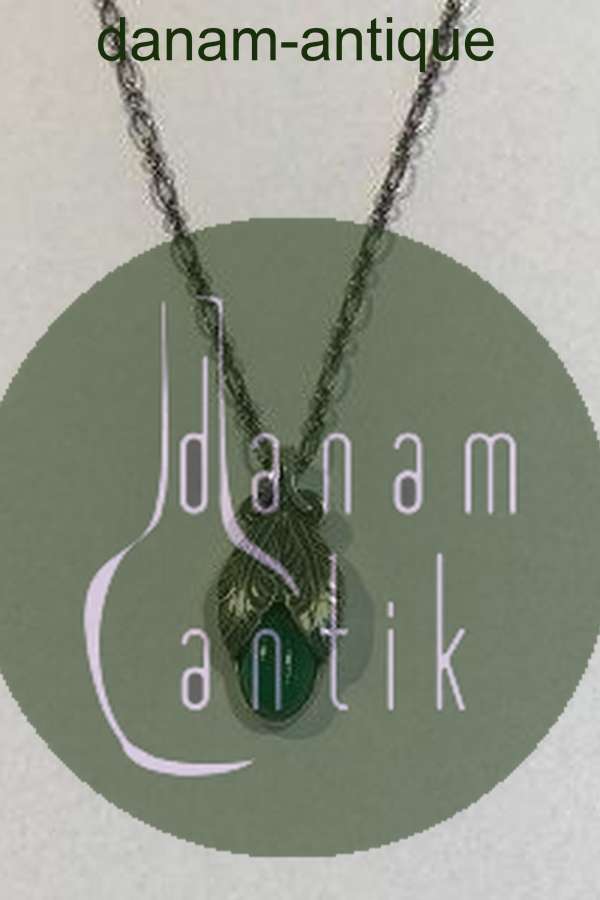 Georg Jensen Sterling Silver 2008 Anniversary ペンダント (Green 