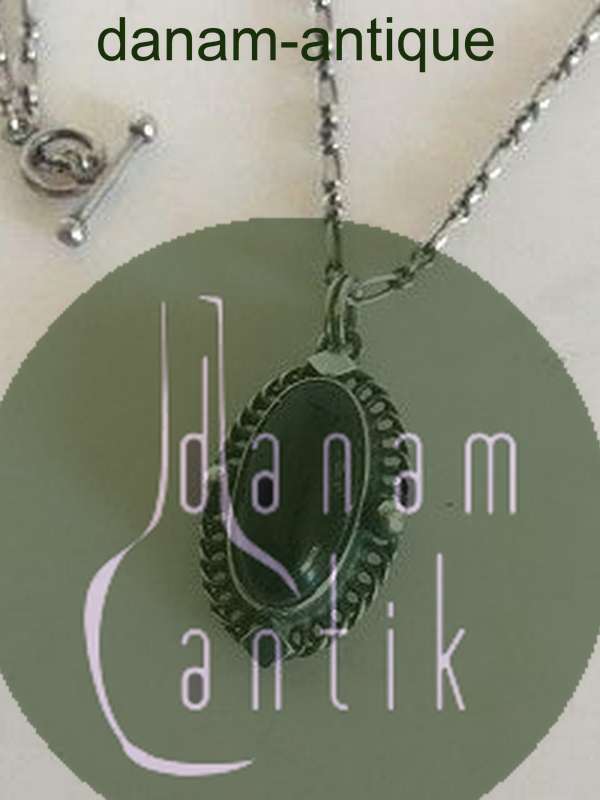 Georg Jensen Sterling Sølv 2004 Års Halskæde med Sort Onyx