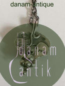 Georg Jensen Sterling Sølv Årssmykke Vedhæng med rød sten fra 1996