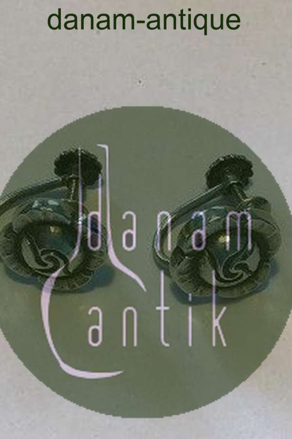 Georg Jensen Sterling Sølv Øreringe No 89 (Skruer)