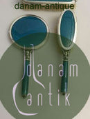 ジョージ ジェンセン ブラシ＆ミラー No 4000 スターリングシルバー＆ポーセリン ハラルド ニールセンによるデザイン。