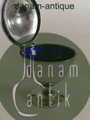 Georg Jensen Sterling Sølv Johan Rohde Rune Sennepsbæger No 876 med Blå Emalje.