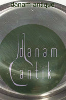 Georg Jensen Sterling Sølv Pyramide Glas bakke / Nøddeskål no 600A