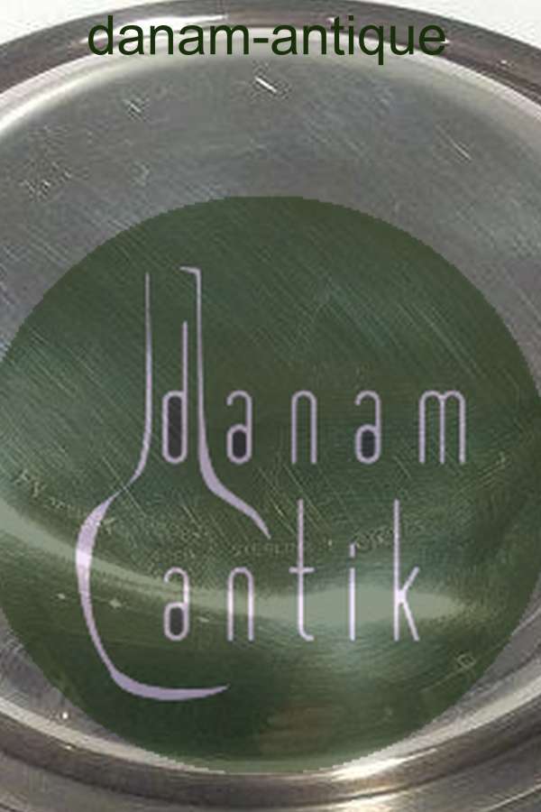 Georg Jensen Sterling Sølv Pyramide Glas bakke / Nøddeskål no 600A