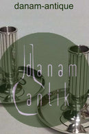 Pair of Georg Jensen Sterling Silver Bernadotte Candlesticks no 948