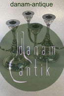 Georg Jensen Sterling Sølv Par 3-armet lysestager No 537B(2)