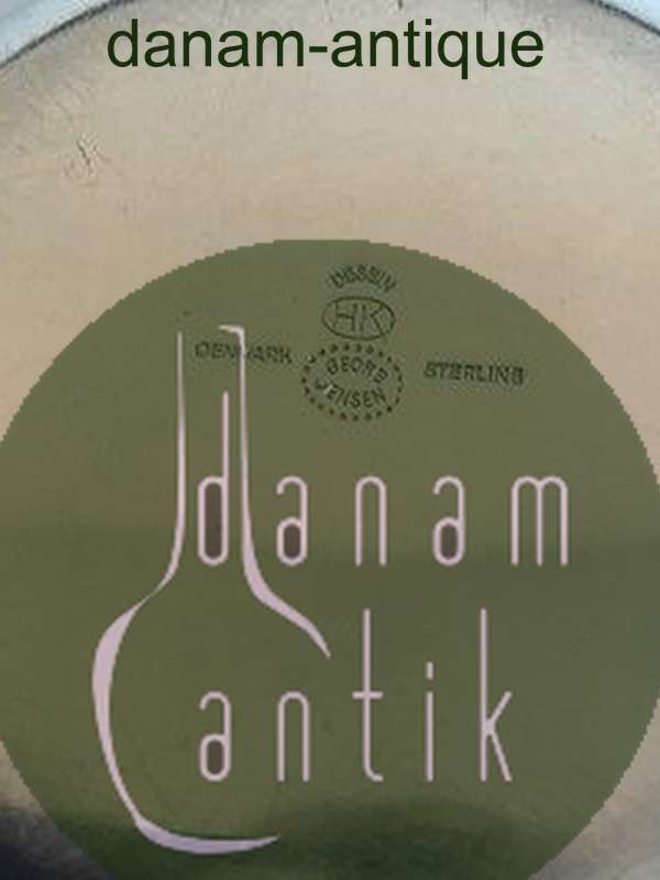 Georg Jensen Sterling Sølv Henning Koppel Dåse / Boks prydet med emalje.