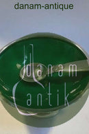 Georg Jensen Sterling Sølv Kaktus Saltkar(Grøn emalje) No 629 A samt Saltske