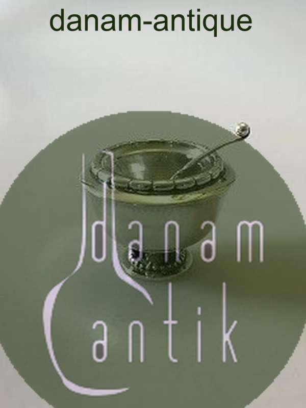 Georg Jensen Sterling Sølv salt kar med ske No 236 og No 130