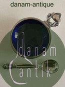 Georg Jensen Konge Sterling Sølv Emaljeret Saltkar No 62 med Saltske