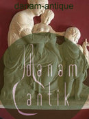 P. Ipsens Terracotta platte Maria med Jesus og Johannes No 120