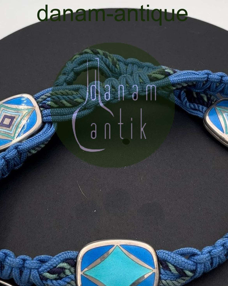 Georg Jensen Sterling Sølv Naja Salto Bælte i Blå