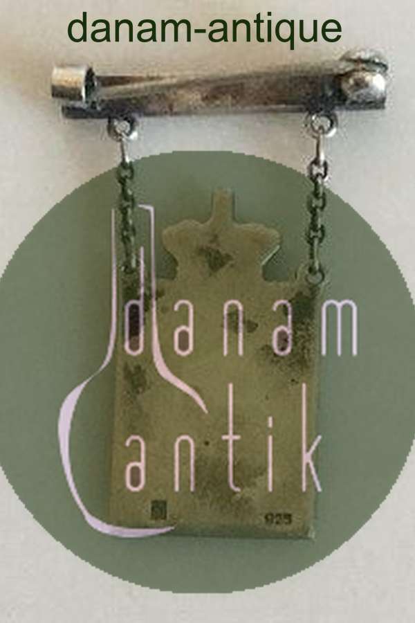 Georg Jensen Kongemærke i Sterling Sølv, 1870-1940