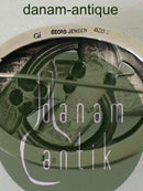 ジョージ ジェンセン（Georg Jensen）シルバーブローチ アンバーとグリーンストーン No 13 1904-1914年製