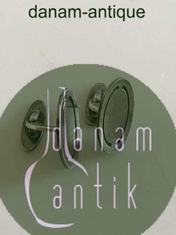 Georg Jensen Sterling Sølv Ovale Manchetknapper No 75A