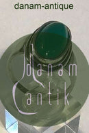 ジョージ ジェンセン スターリングシルバー リング No47 グリーンアガット添え