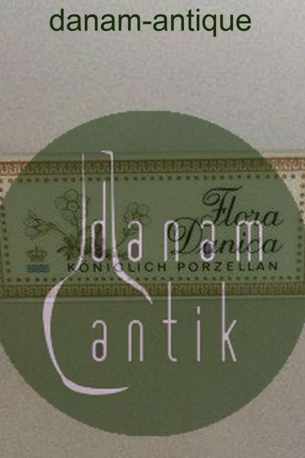 Royal Copenhagen Flora Danica Dealer Sign in German