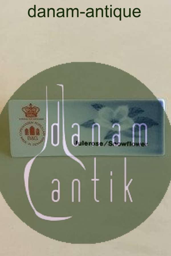 Bing & Grondahl Dealer Advertising Sign "Julerose/Snowflower"