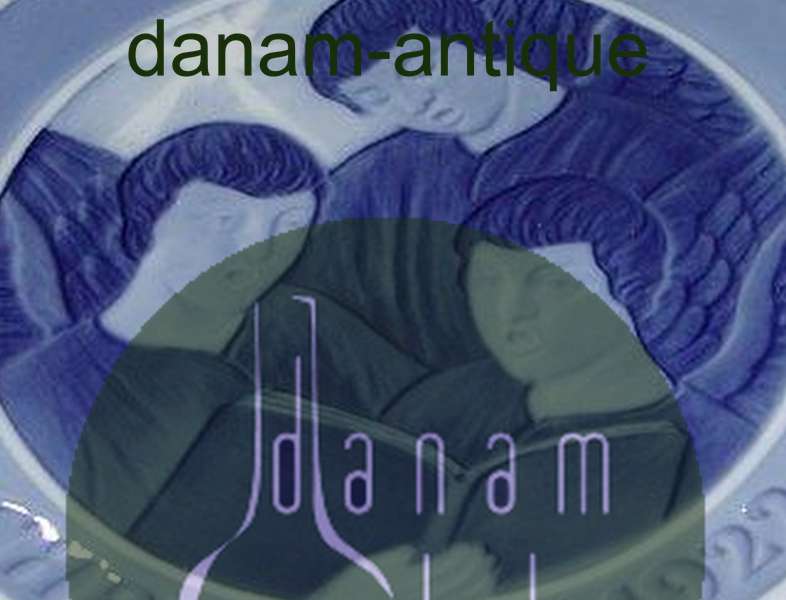 Royal Copenhagen Juleplatte fra 1922 med Engelsk Tekst "Christmas"