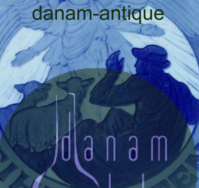 Royal Copenhagen Juleplatte fra 1916 med Tysk indskription "Weihnachten"