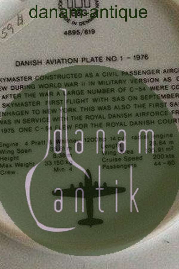 Bing & Grøndahl SAS Flyver Platte No 1 1976