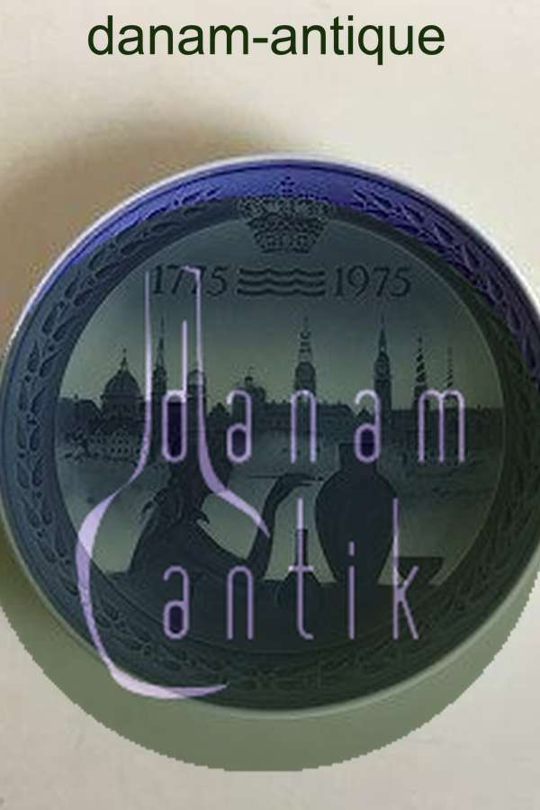Royal Copenhagen Platte 200 års jubilæum. 1775 - 1975