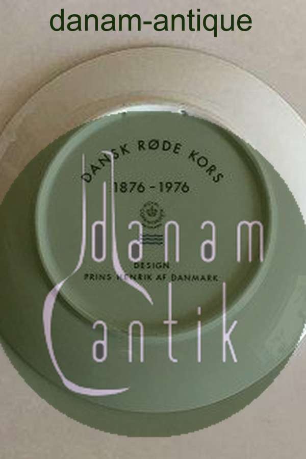 Royal Copenhagen Mindeplatte for 100 året for Dansk Røde Kors 1876 - 1976