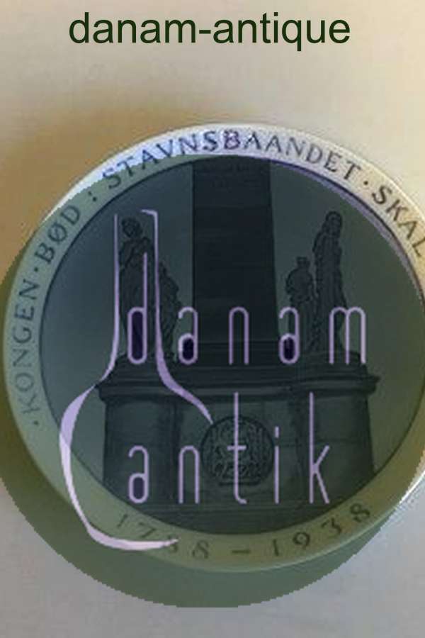 Royal Copenhagen Mindeplatte fra 1938 RC-CM283