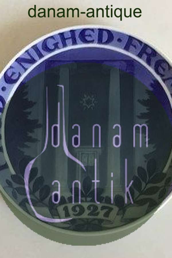 Royal Copenhagen Mindeplatte fra 1927 RC-CM261