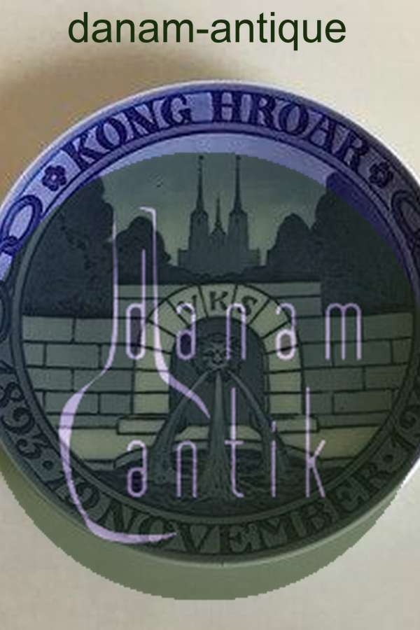 Royal Copenhagen Mindeplatte fra 1918 RC-CM184